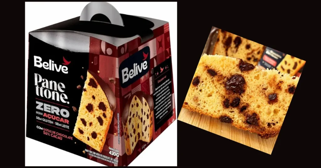 Panetone natalino de chocolate