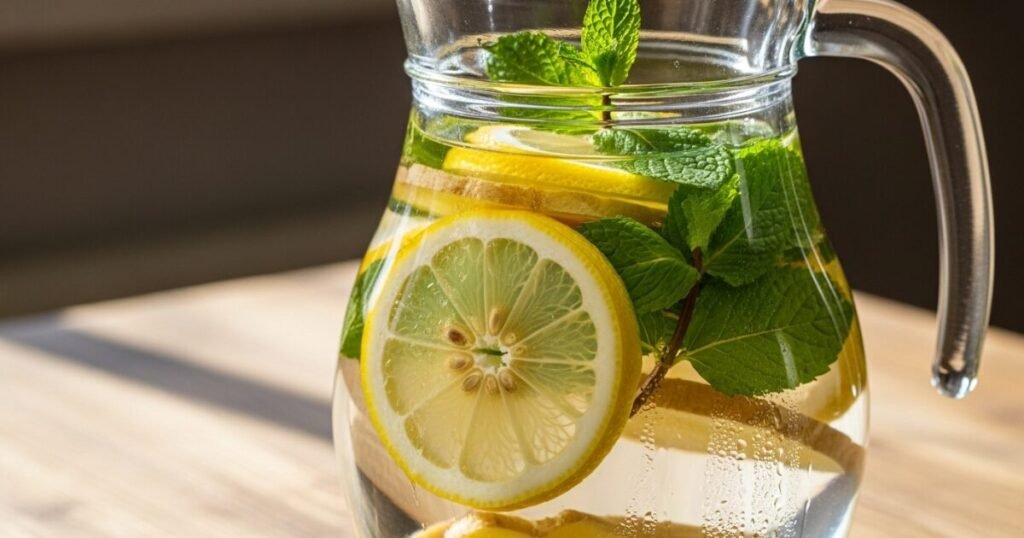 aguas saborizada para emagrecer limao e ortela