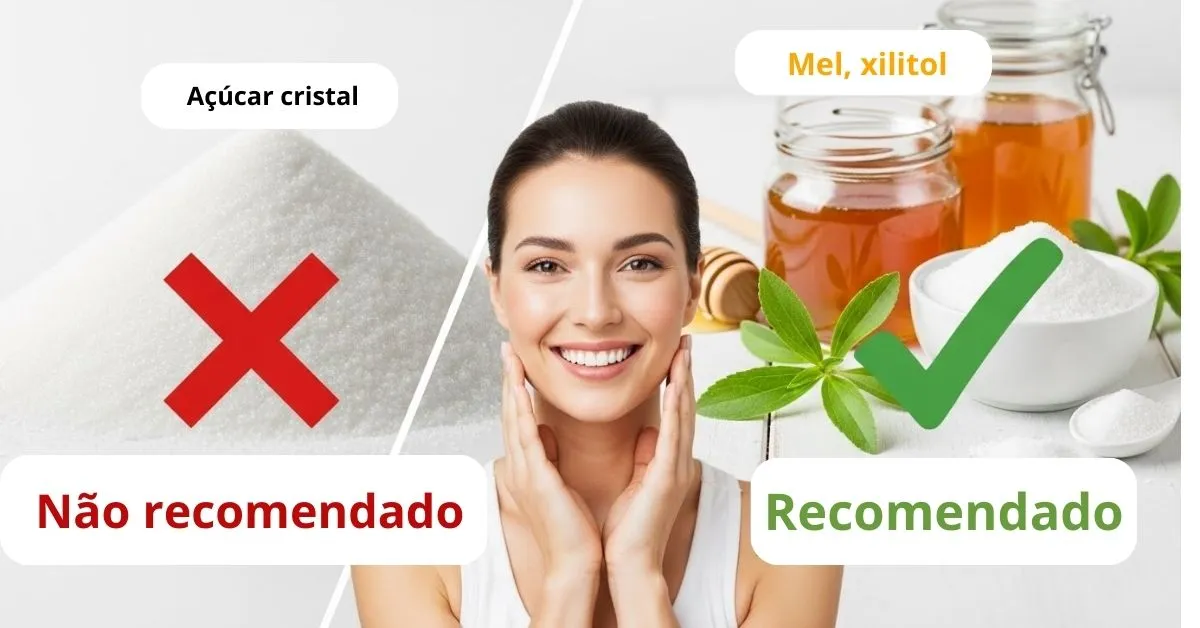 açúcares ou adoçantes naturais