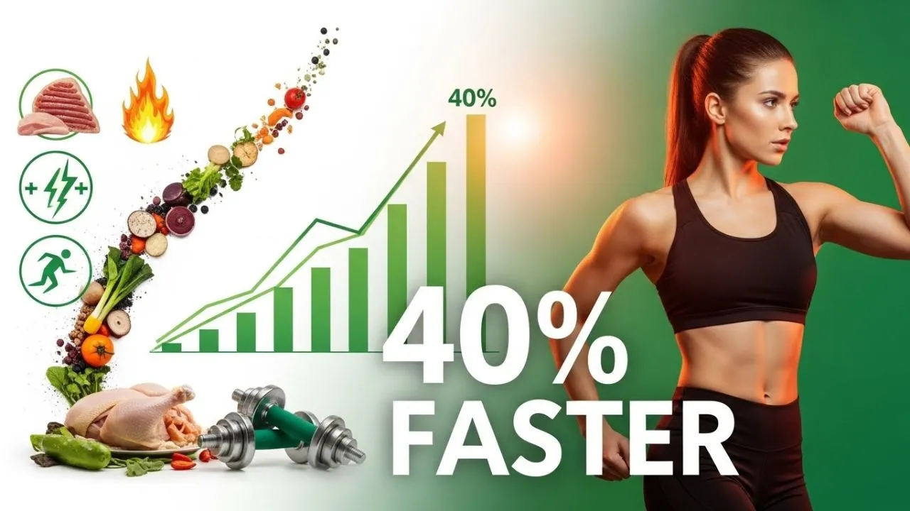 40% mais metabolismo acelerado